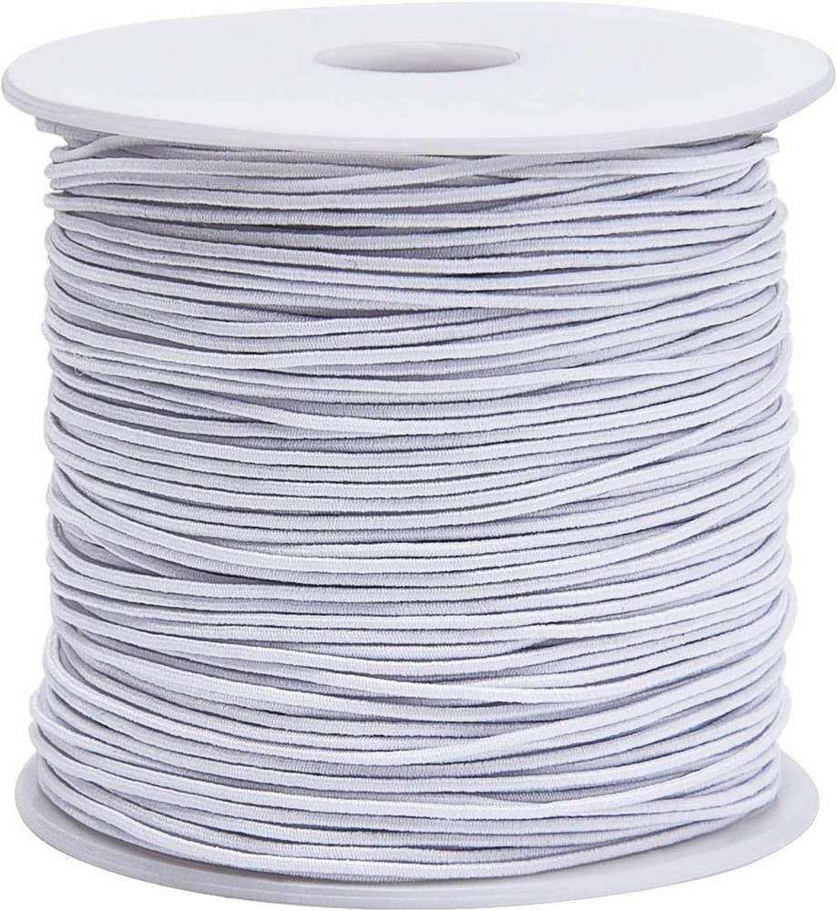 0.8 mm Elastic String Cord Thread Cords for Jewelry Making Bracelets White
