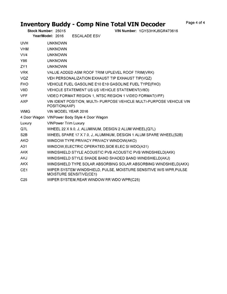 Used Blind Spot Detection System Warning Control Module fits: 2016 Cadillac Esca