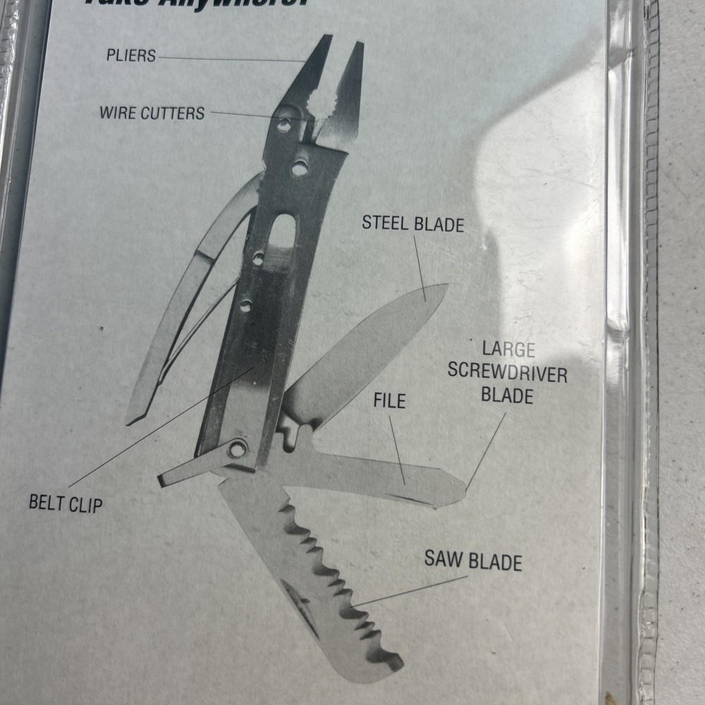 HomeCenter MULTI-TOOL 6 Function Pliers Wire Cutters Saw Screwdriver File Blade