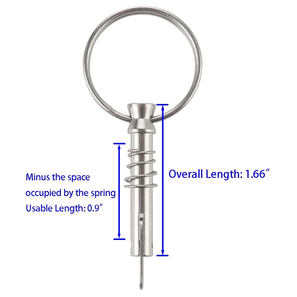 Quick Release Pin with Drop Cam