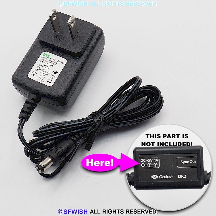 NEW REPLACEMENT AC Power Adapter for Oculus VR Headset DK2
