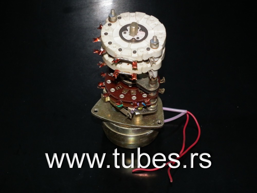 MOTORIZED CERAMIC SWITCH - DUAL SECTION 6 POSITIONS - RF AMPLIFIER ANTENNA TUNER