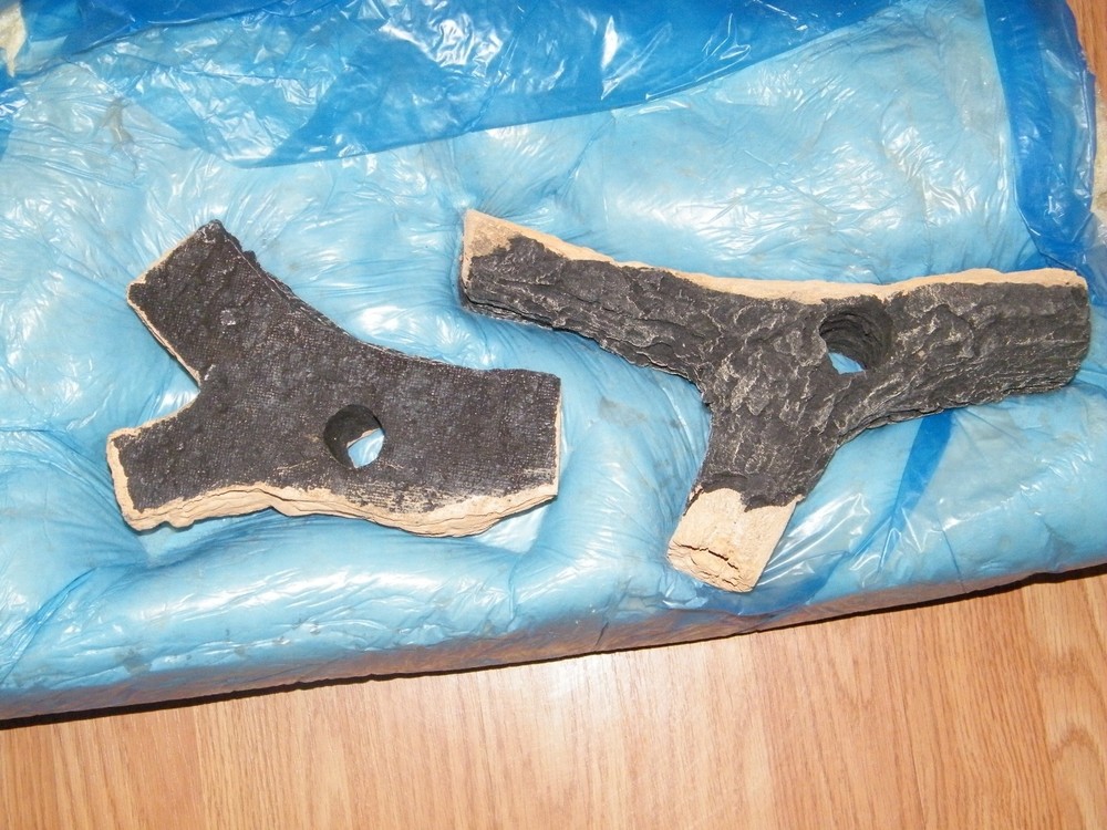 HEARTH AND HOME SPLIT FIRE LOG SET PART NUMBER LOGS- SPLIT NIB