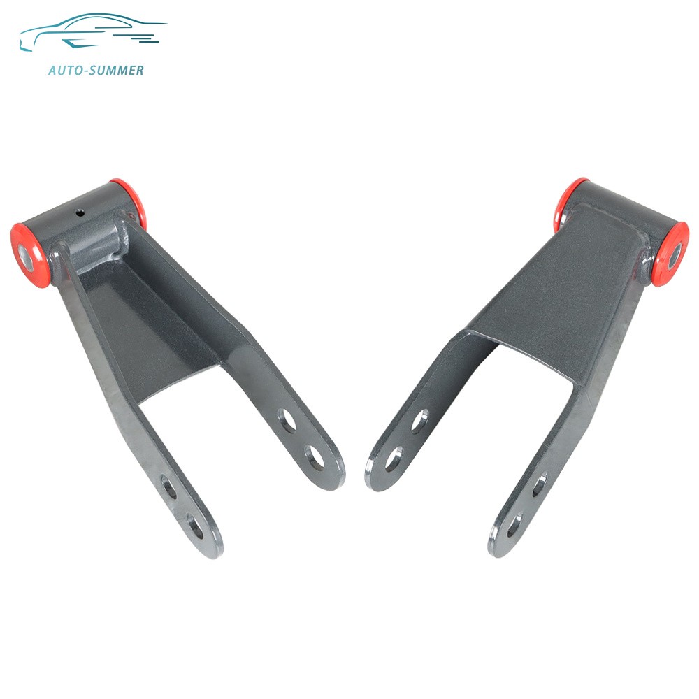 2" Rear Drop Shackles Kit For Chevy Silverado GMC Sierra 1500 C1500 1988-2018