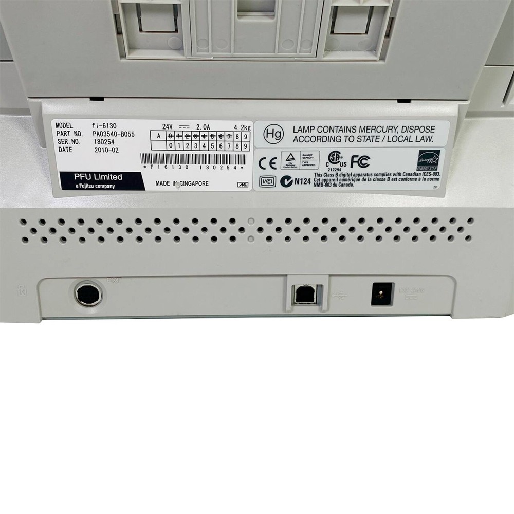 Fujitsu Fi-6130 Color Image Document Sheetfed Scanner with Bundle