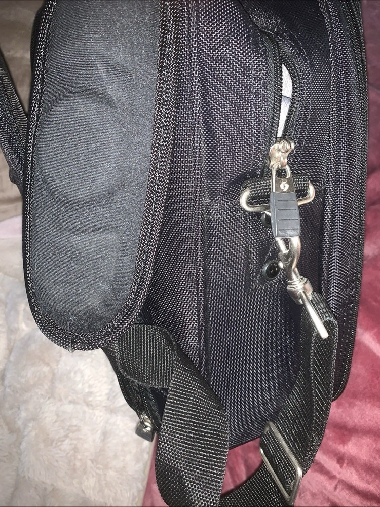 Samsonite Multipocket Laptop Briefcase Black Shoulder Strap