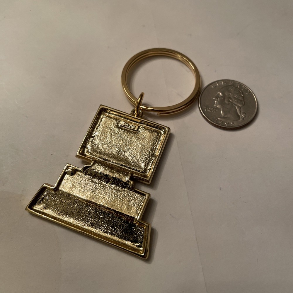 VTG Gold Plate Computer Key Ring