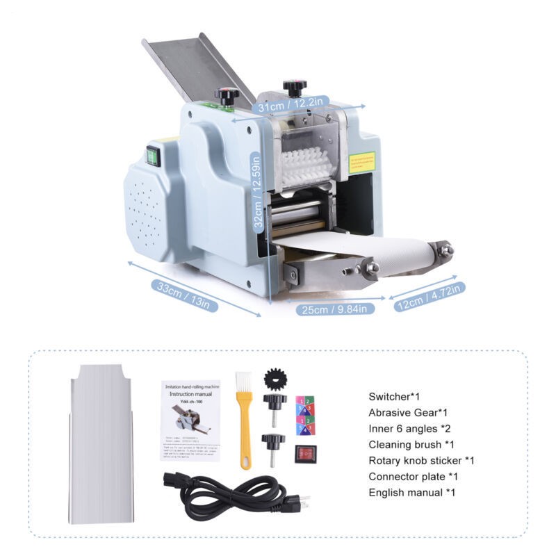 Electric Pasta Maker Noodle Machine Dumpling Skin Roller For Commercial  no mold