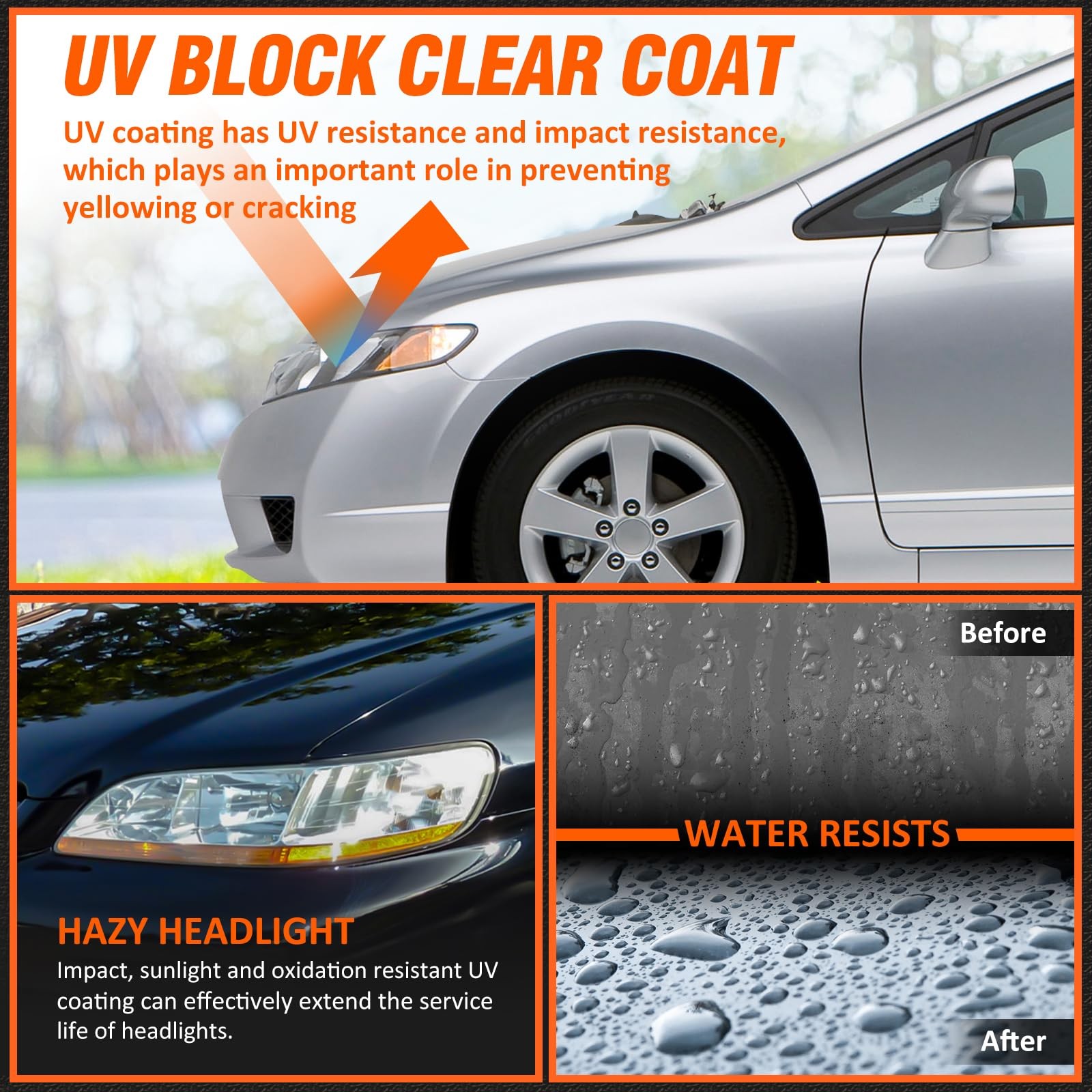 Compatible with Accord 2/4Dr Headlamp for Honda Accord Headlights Assembly