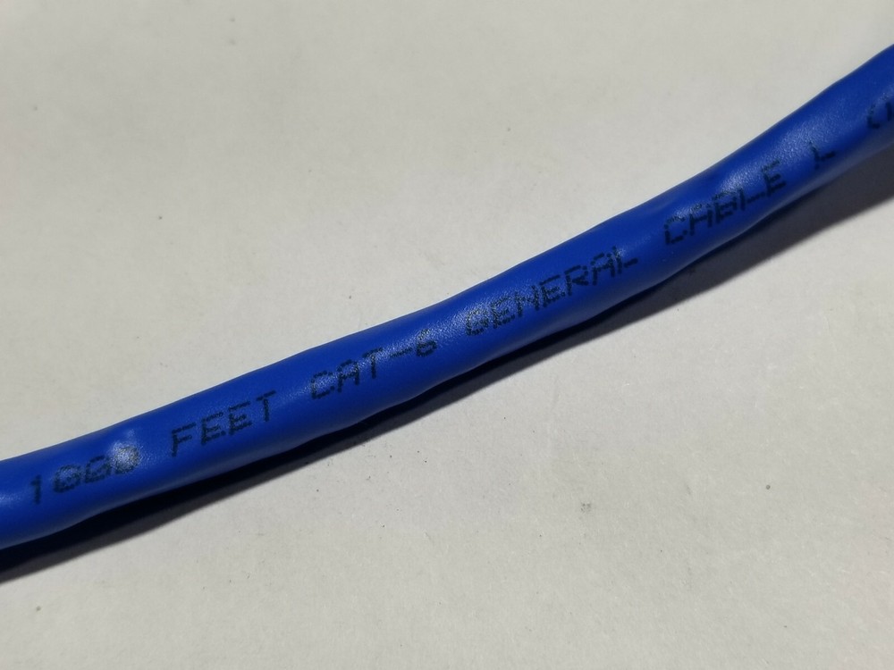 General Cable GenSPEED 6000E 23/4P Cat6E Network Cable CMP-LP Plenum Blue /100ft