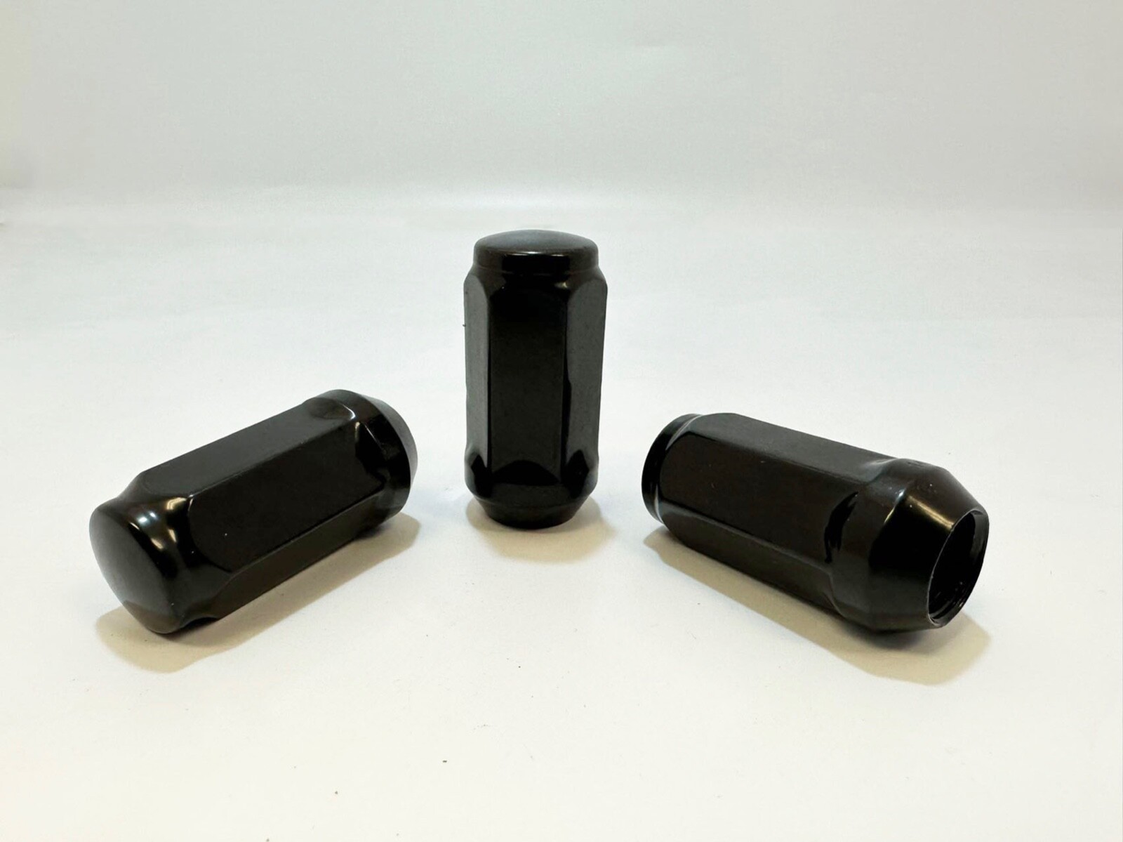 24PC BLACK 14X1.5 BULGE ACORN LUG NUT 1.77" FIT CHEVY GMC SILVERADO SIERRA 1500