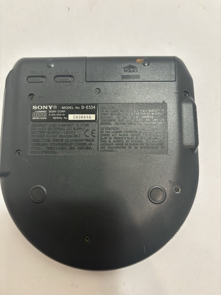 Sony ESP2 CD Walkman D-E554 Blue - Tested And Working