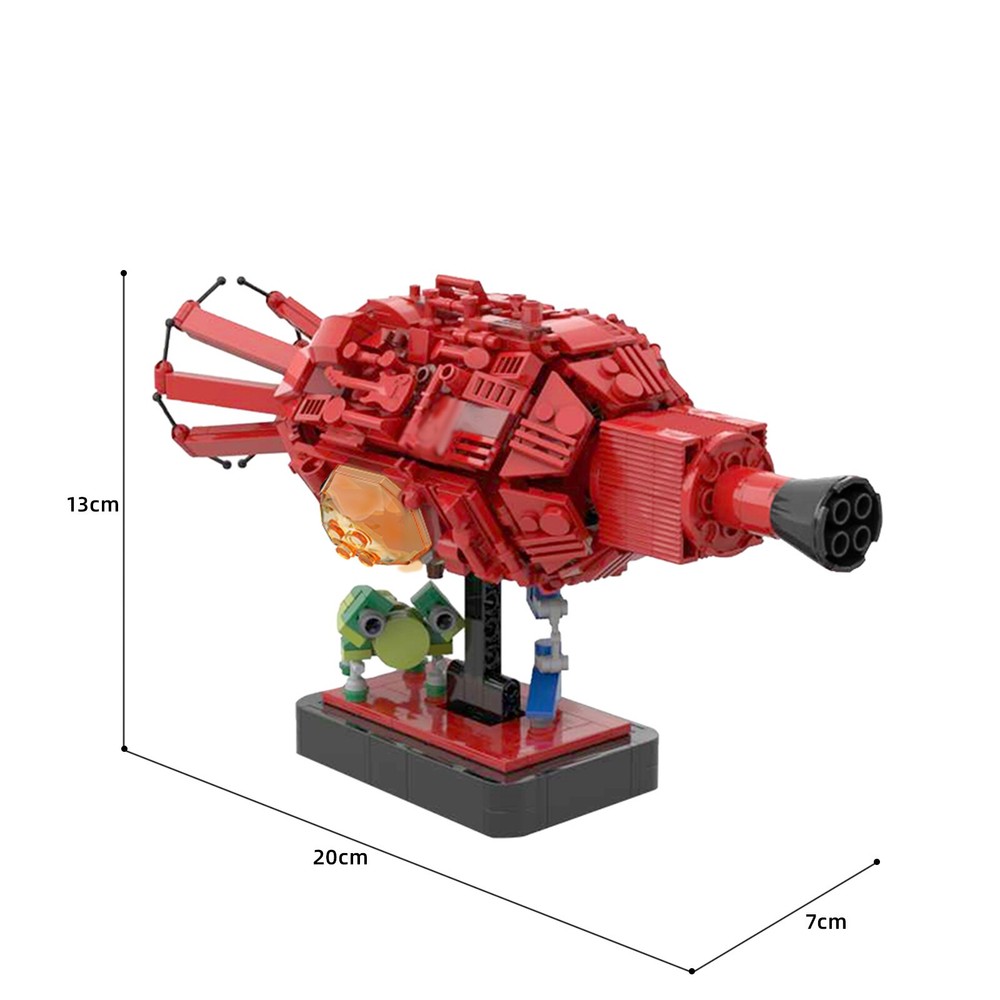 MOC Red Dwarf and Starbug Sci-Fi Spaceship Model Building Set 497 Pcs