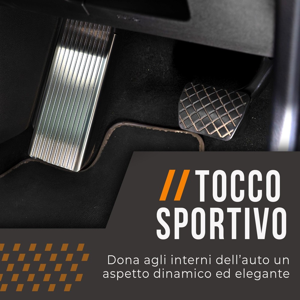 Footrest Plate for Mitsubishi Lancer Evolution Sedan 4D 2008-2014 Silver