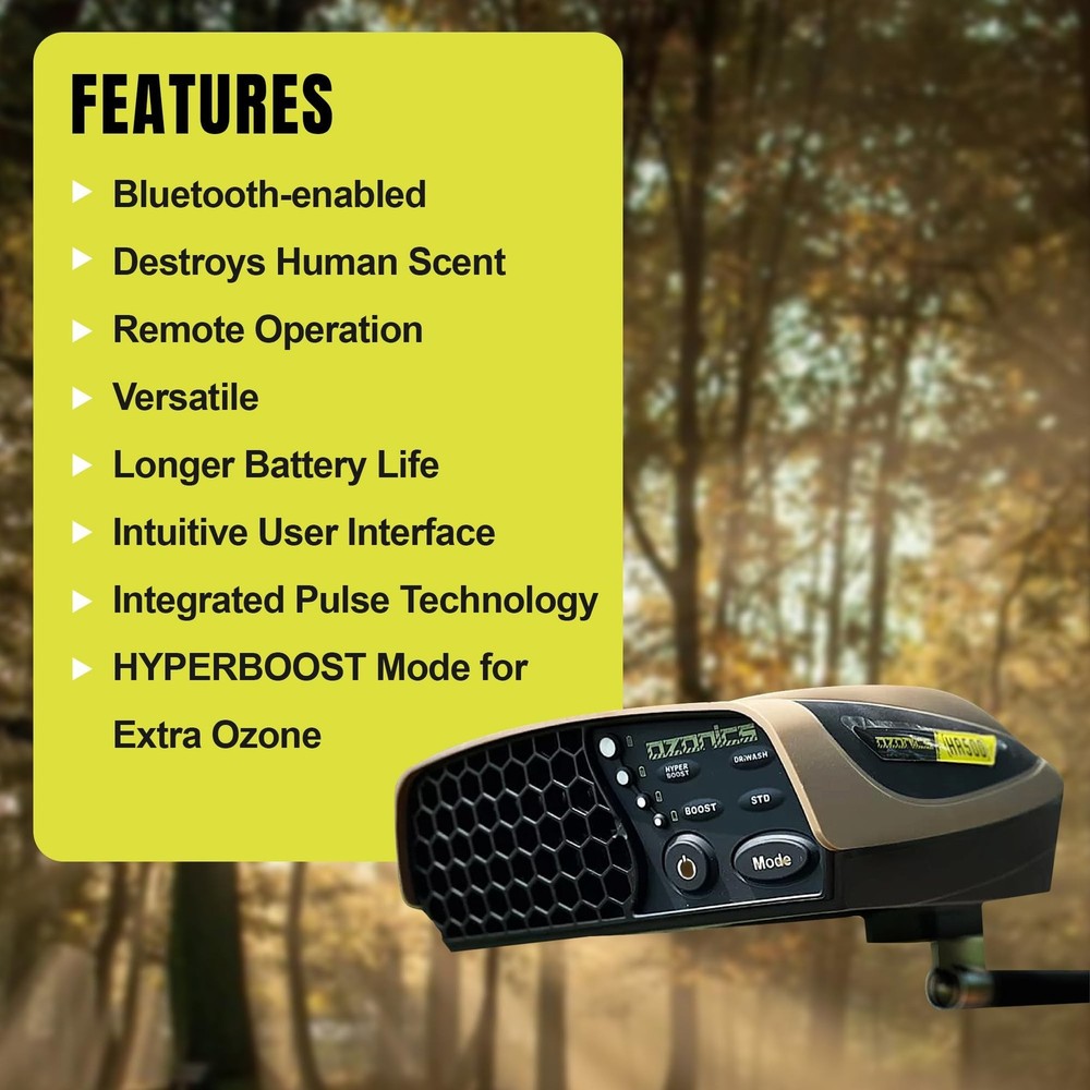 Ozonics HR500 Scent Eliminator with New Hyperboost Mode | Ozone Generator for...