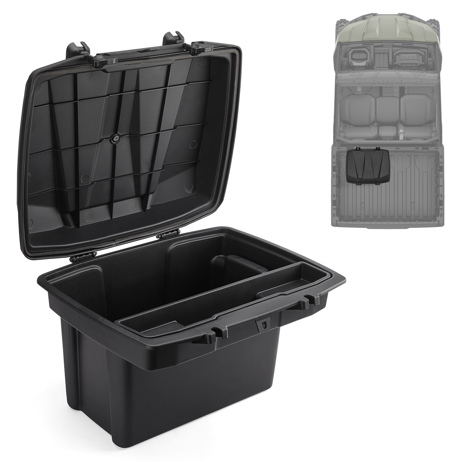 Cargo Storage Bed Box For Can Am Defender HD5/ HD8/ HD10 MAX Commander 2016-2023