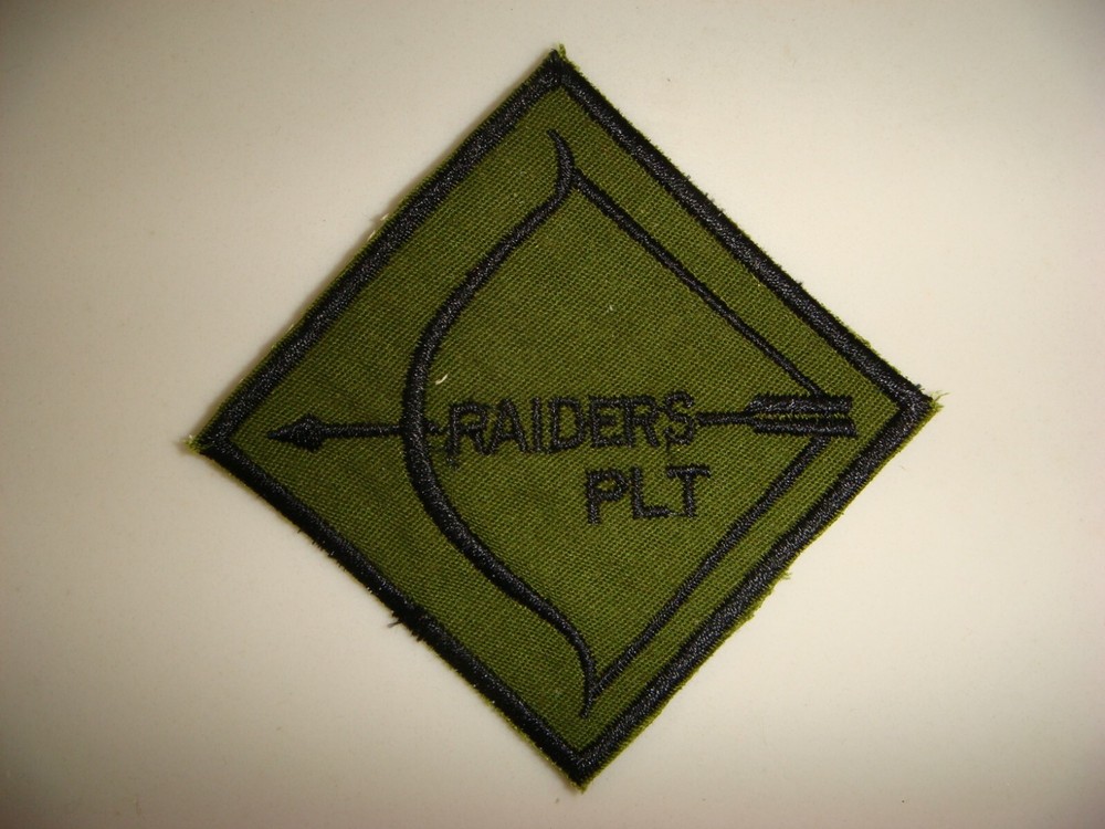 US SPECIAL FORCES RAIDERS PLATOON, VIETNAM WAR PATCH