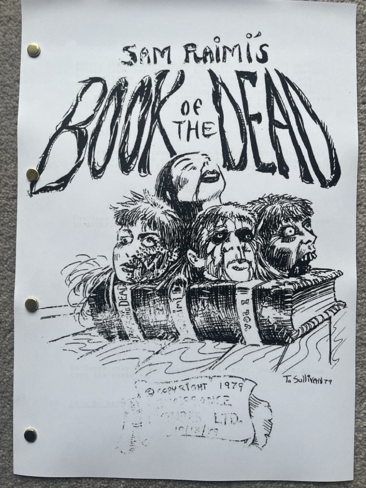 Evil Dead Film Script / Screenplay. Sam Raimi, Bruce Campbell.