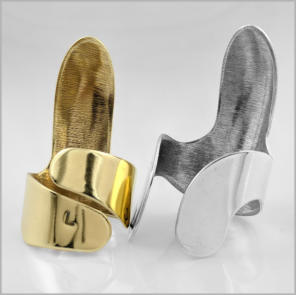 Perfect Touch Finger Pick Brass or Nickel Various Sizes
