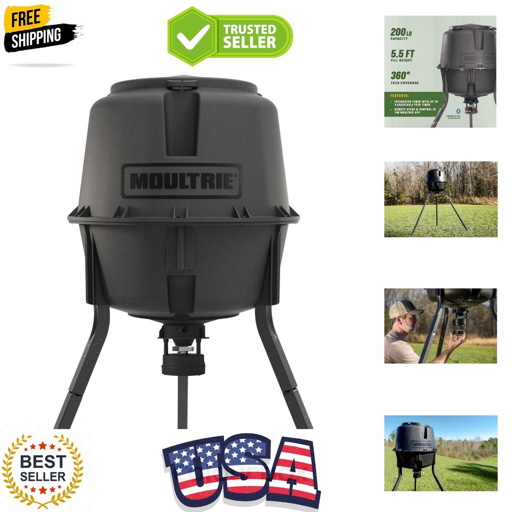 Deer Feeder Standard - 30-Gallon - Quick-Lock Hopper System - Digital Timer C...