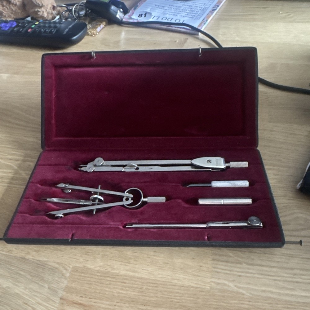 Vintage E.H. Ltd Technical Drawing Compass Set – Boxed Drafting Instruments