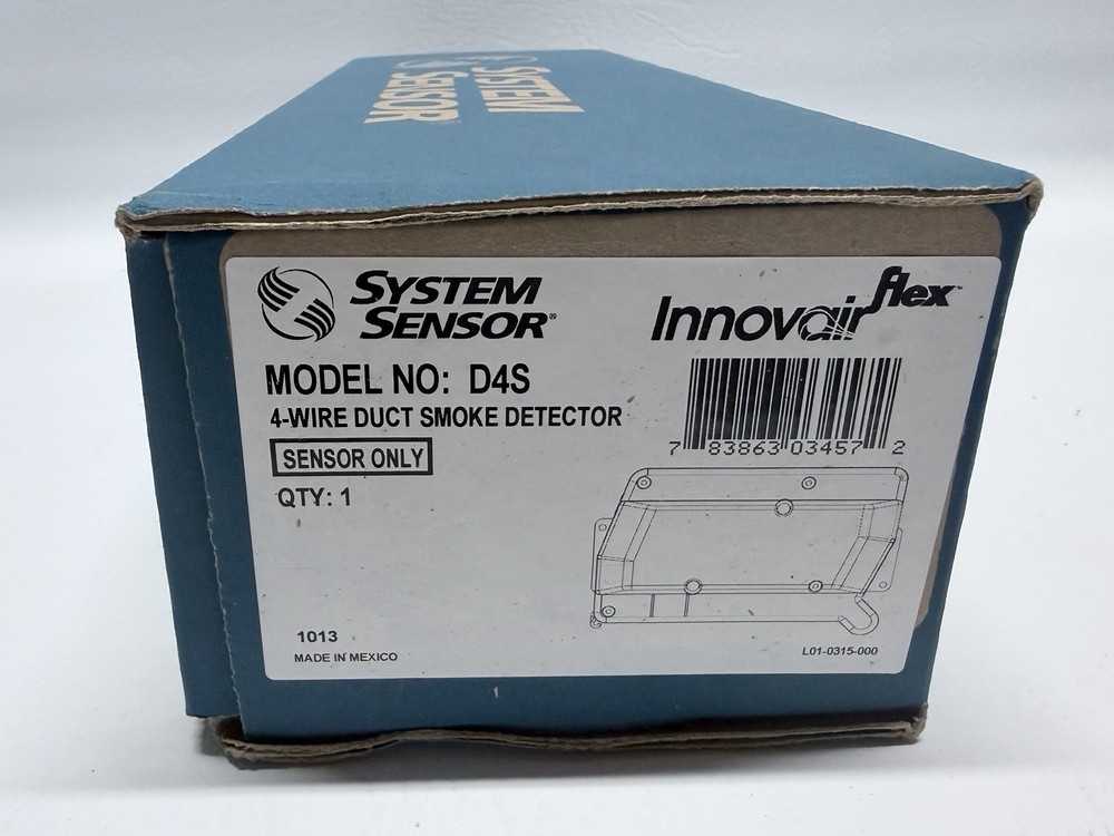 NEW System Sensor D4S 4-Wire Duct Smoke Detector