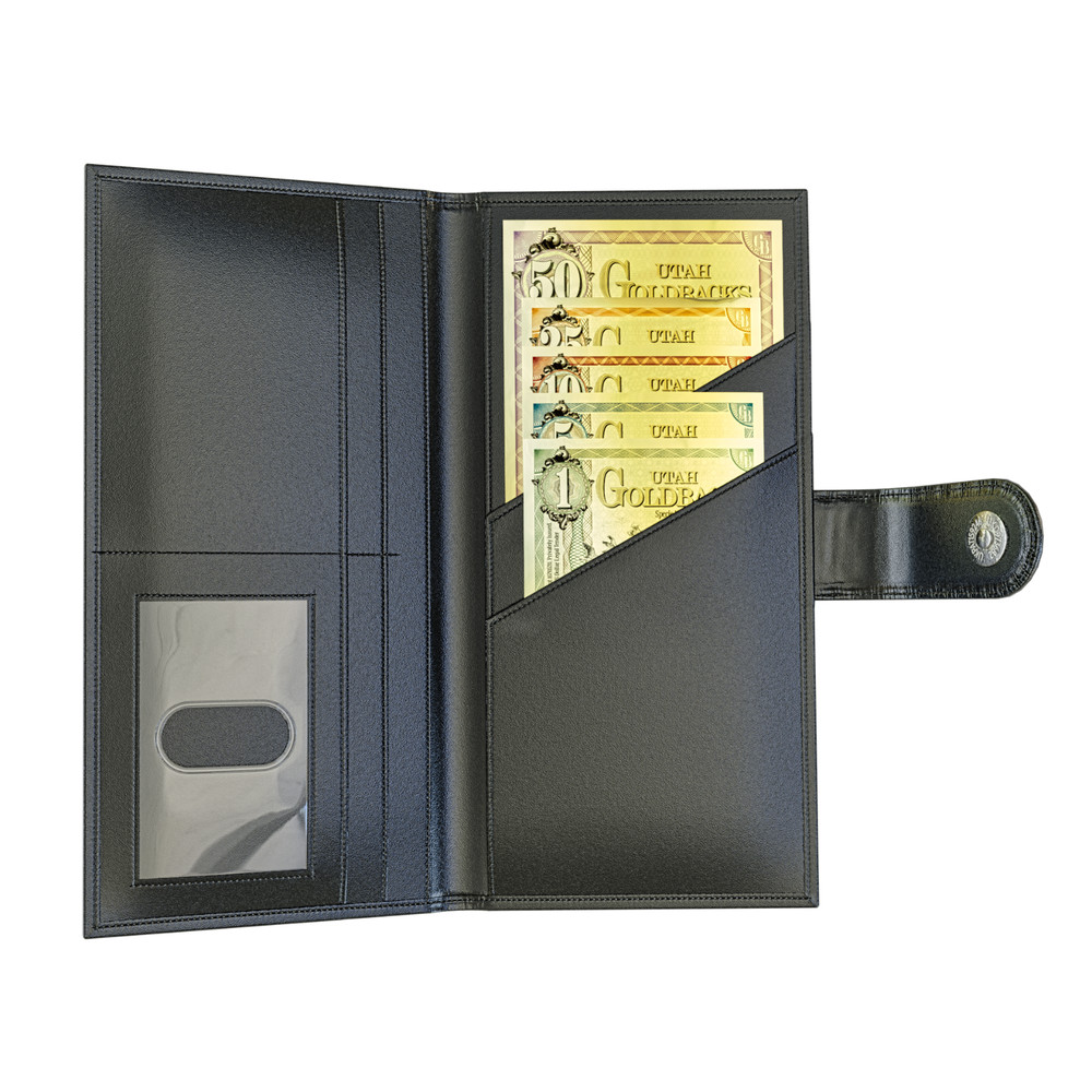 Goldback Black Leather Wallet