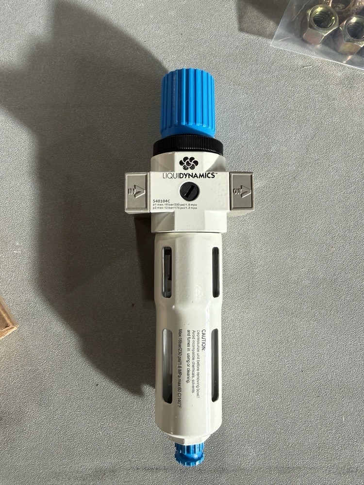 Liquidynamics 1/4 in. Filter/Regulator 230 psi max pressure