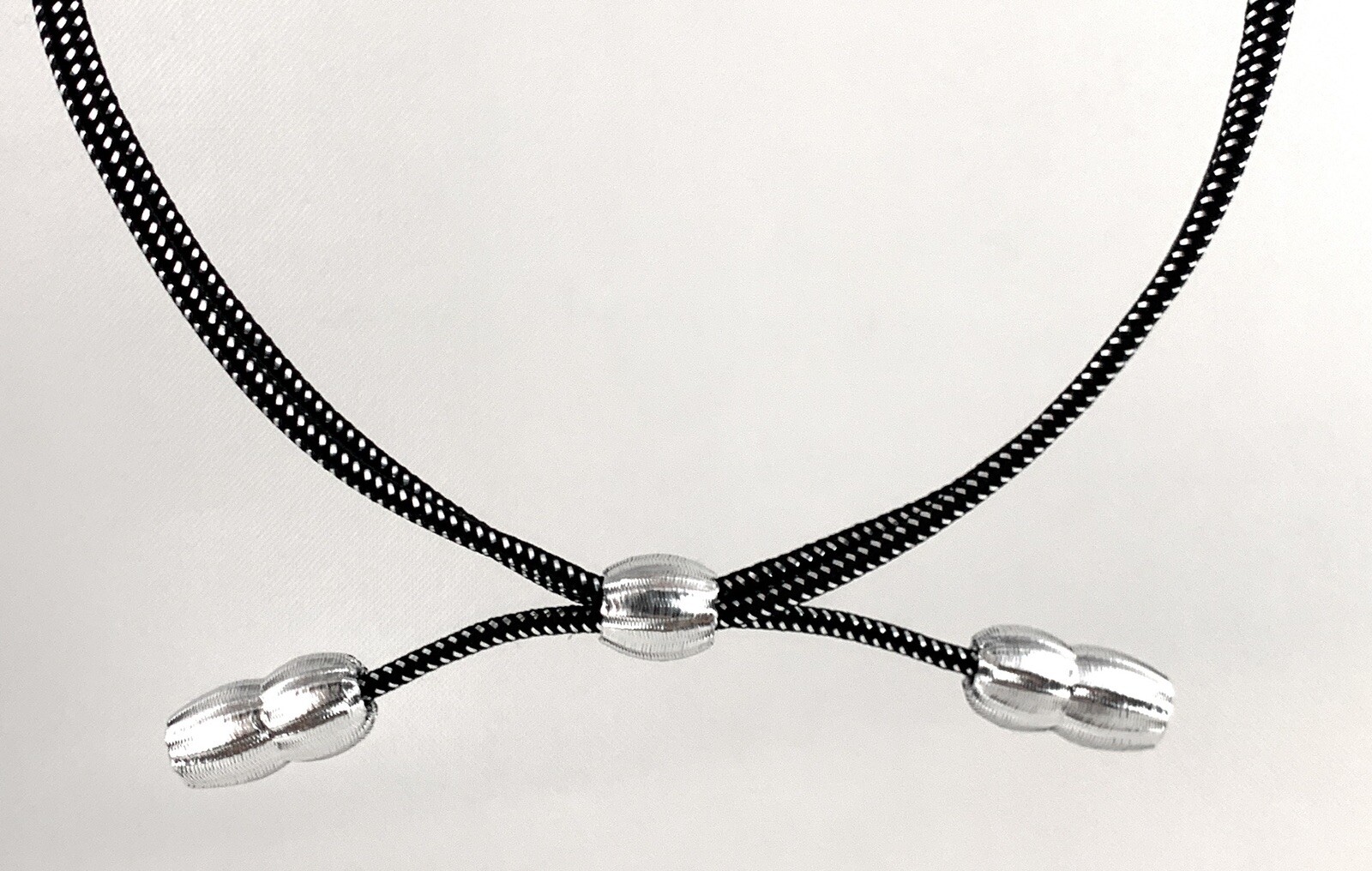 🌟State Trooper, Army Warrant Officer, Silver Black Acorn Campaign Cord Hat Band