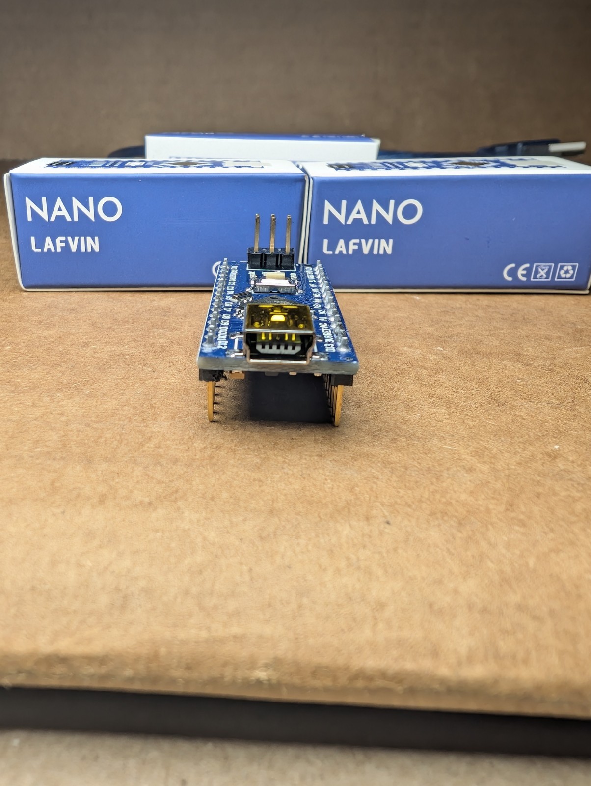 3-pack Lafvin Nano V3.0 Nano Micro-Controller + USB cables (Arduino Compatible)