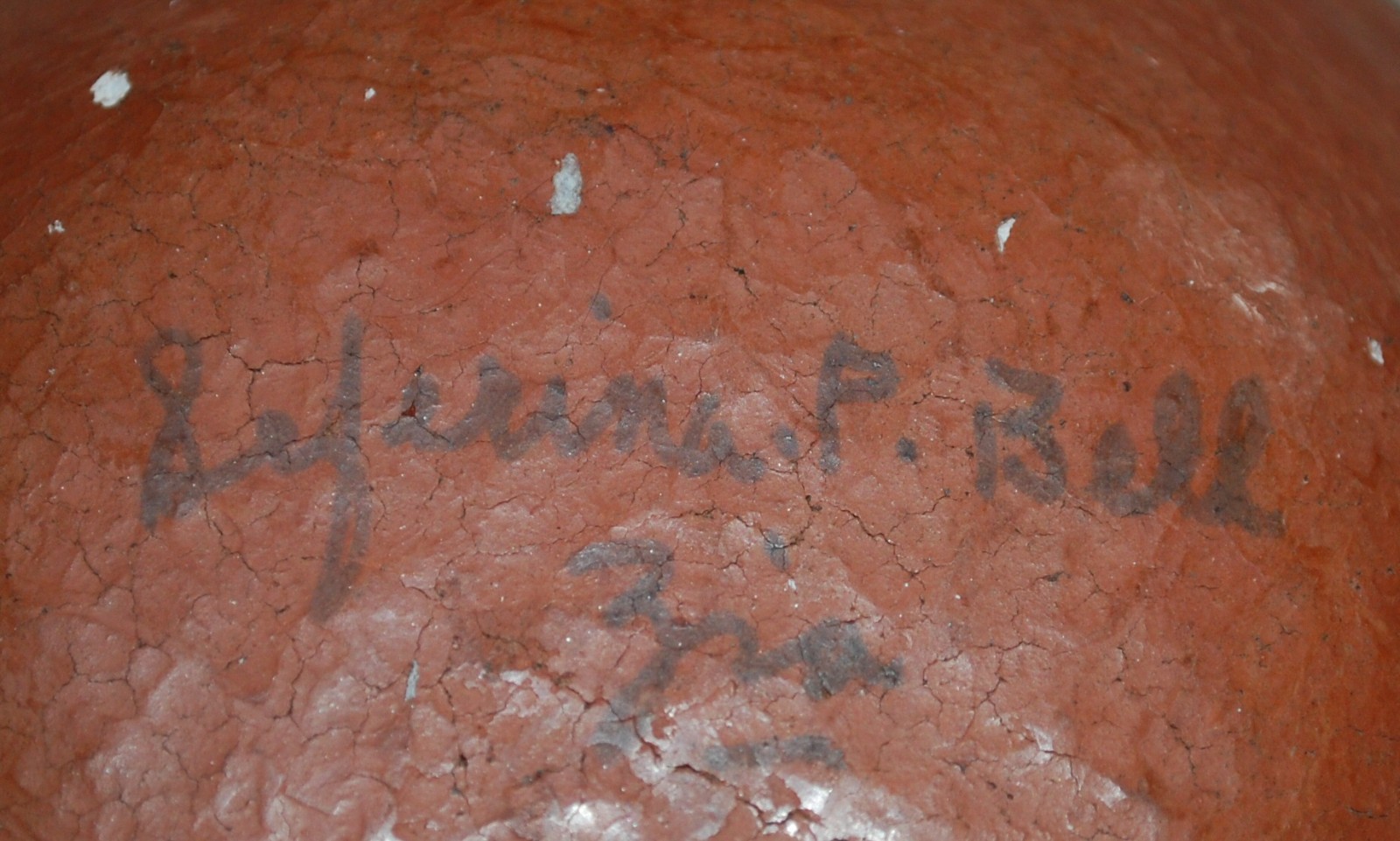 Early 1930-40's SEFERINA BELL Zia Pottery Bow w/Bird and Geometric designs