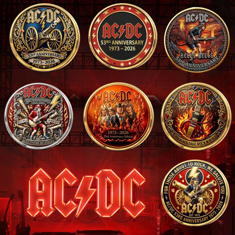 AC/DC Legend Heavy Metal Band Commemorative Coin - Collection Metal Coin