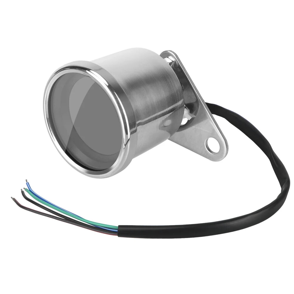 Universal Fuel Meter LED LCD Tachometer Indicator Motorcycle Digital Speedometer