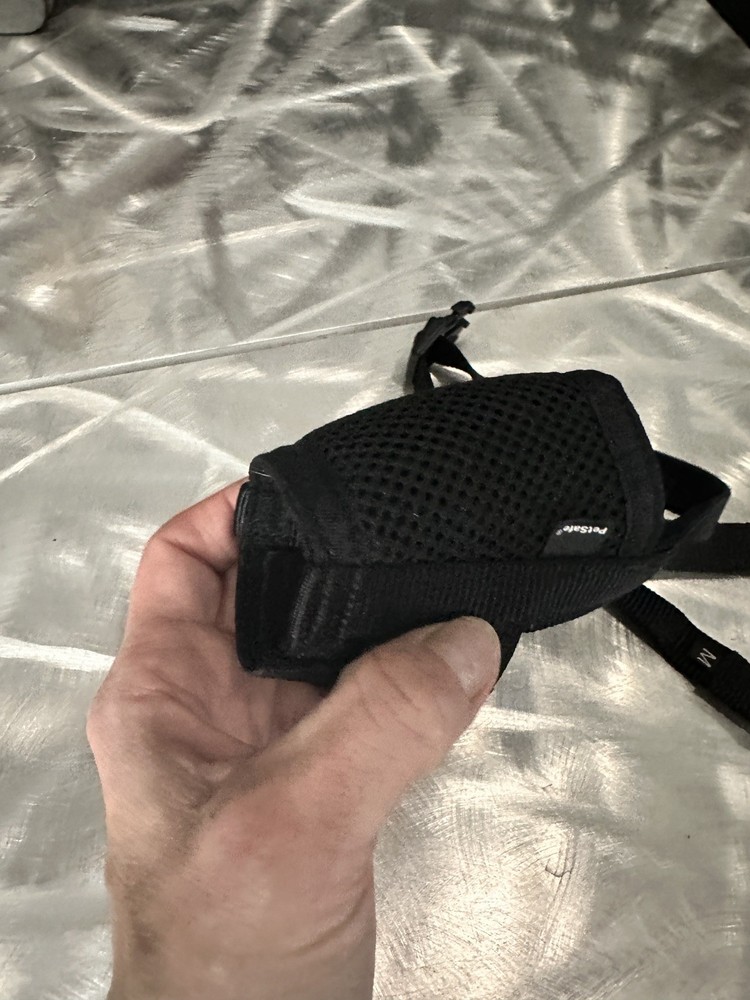 PETSAFE ** Comfortable Nylon Padded DOG MUZZLE ** MEDIUM Black