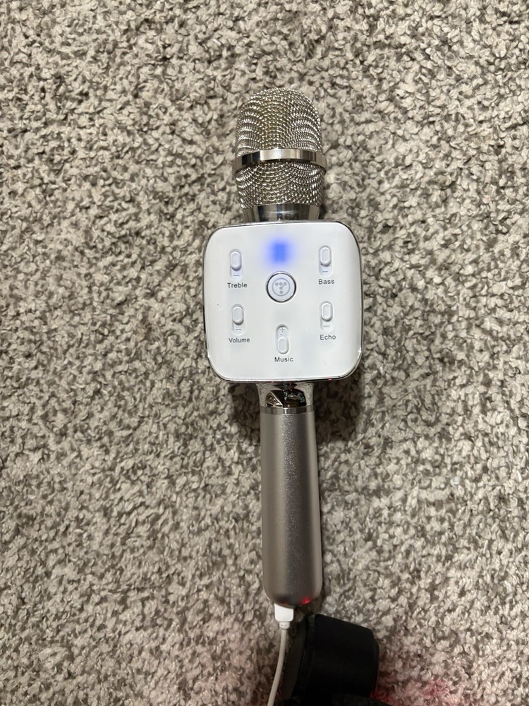 Wireless Bluetooth Karaoke Microphone USB Speaker Mini Home KTV Player