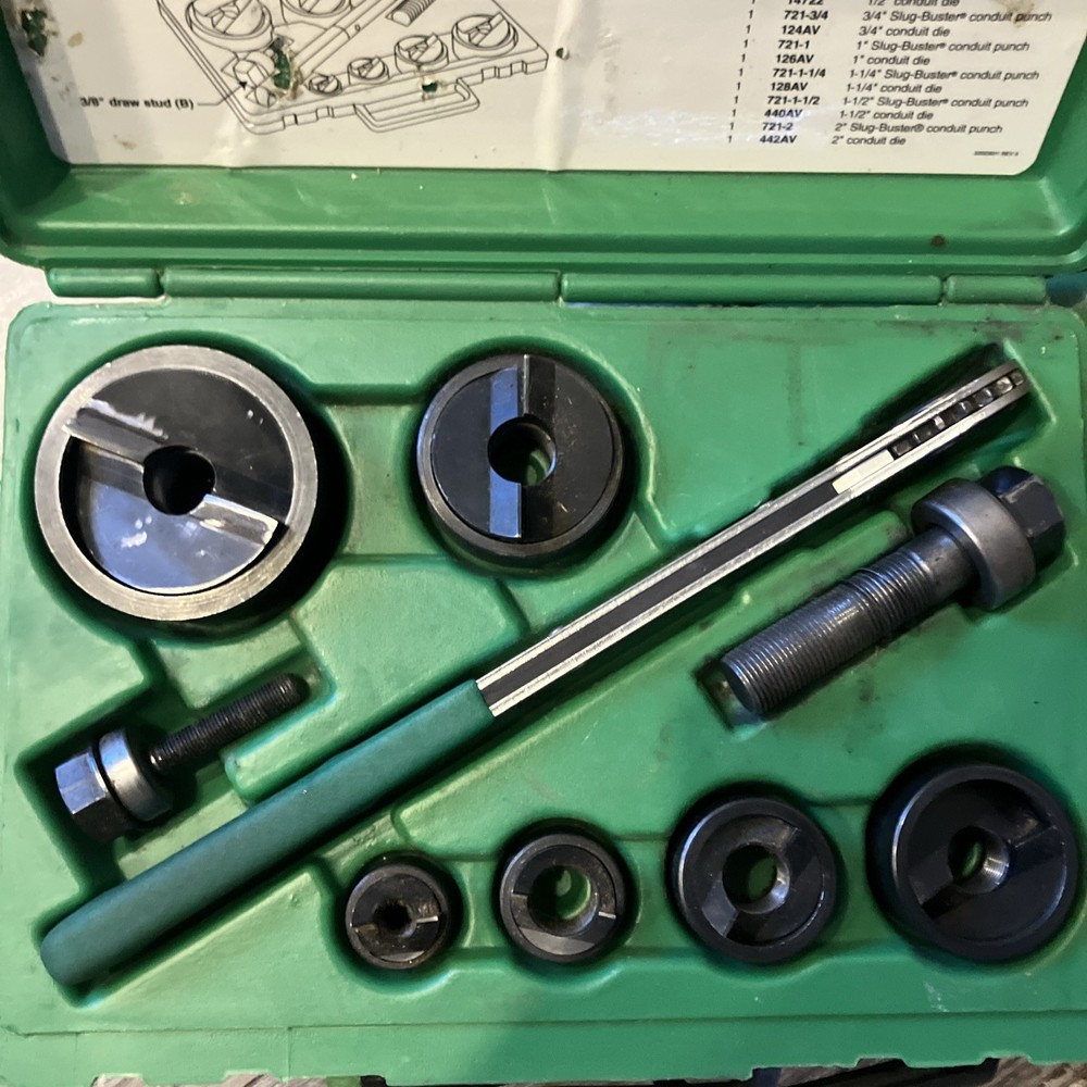 7238sb greenlee knockout set