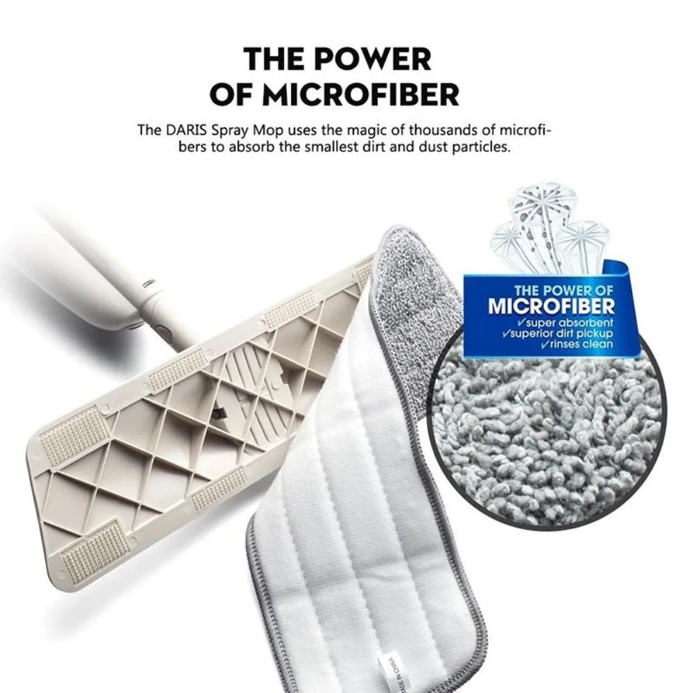 Spray Mops for Floor Cleaning with 5 Washable Pads, Wet Dry Microfiber Mop Home