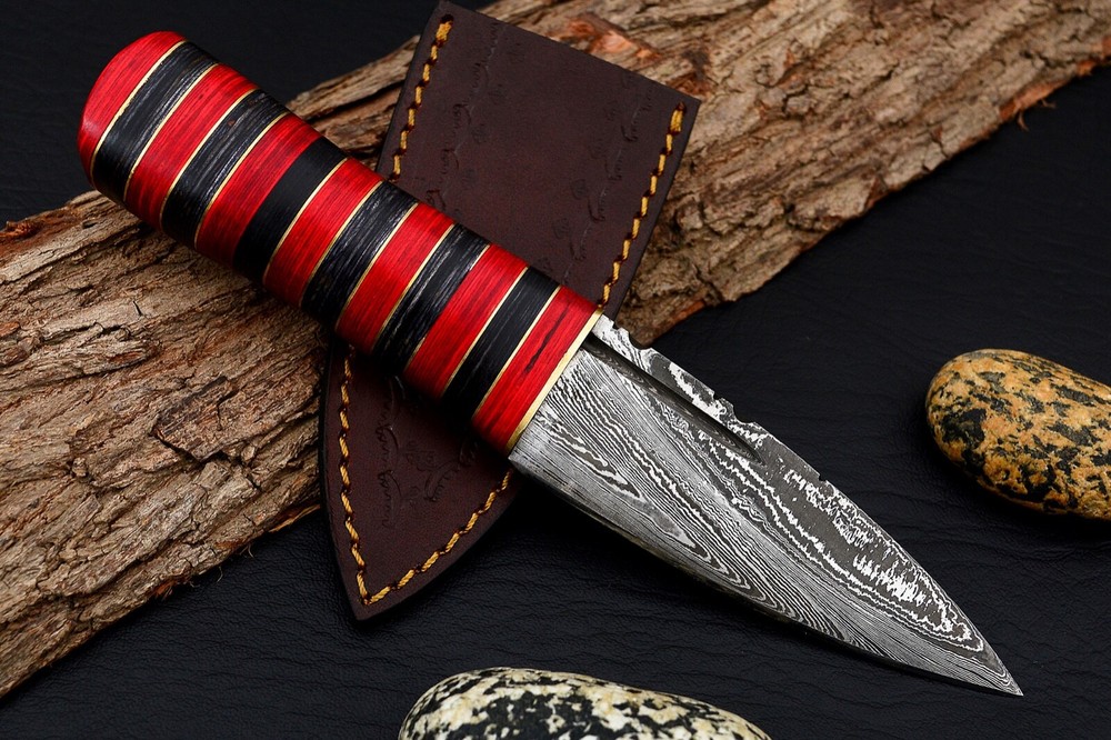 8 inches Celtic Scottish Dirk SGIAN DUBH DAGGER Bone Handle Knife.