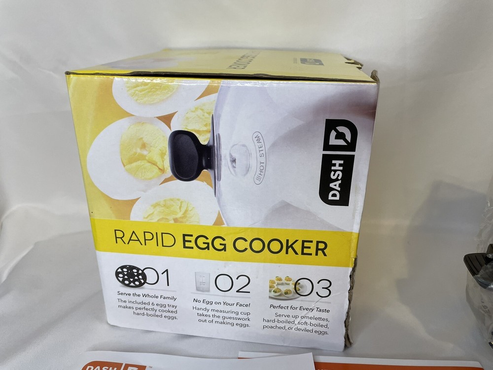 Dash Rapid Egg Cooker: 6 Egg Capacity Electric Egg Cooker for Hard Boiled Eggs,
