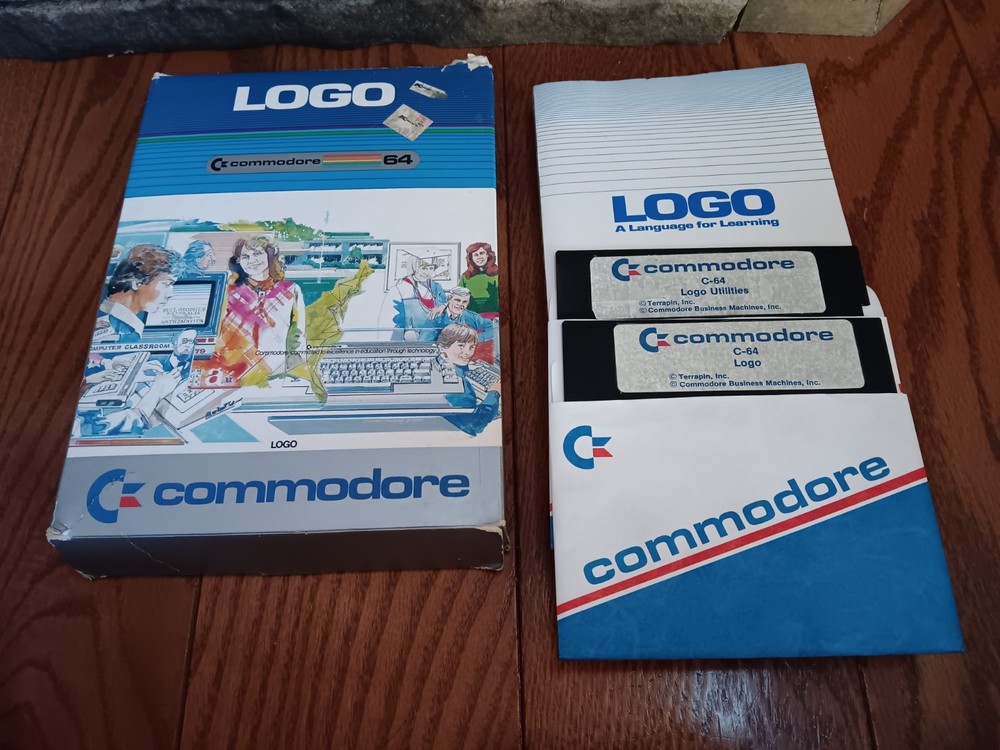 Commodre 64 LOGO Language For Learning Tested/Works Box Damage