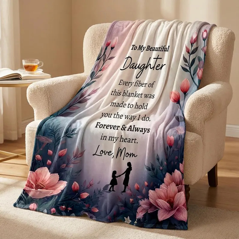 Mother Daughter Blanket Keepsake Forever Gift Idea Soft