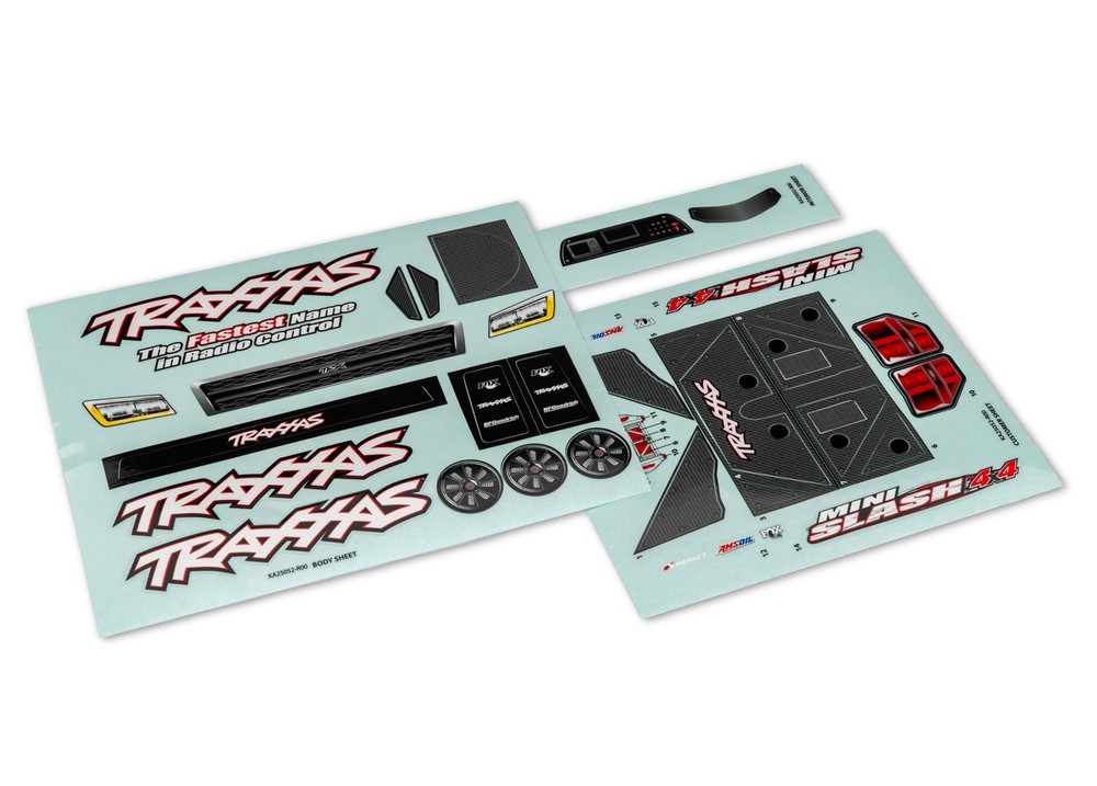 Traxxas 10817 - Mini Slash 4X4 Decal Sheets