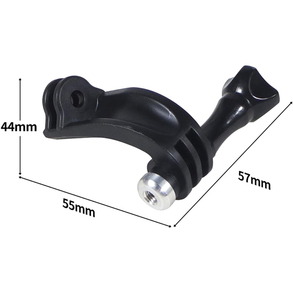 Plastic J-Hook Vertical Bracket Elbow Mount Adapter for GoPro DJI Insta360