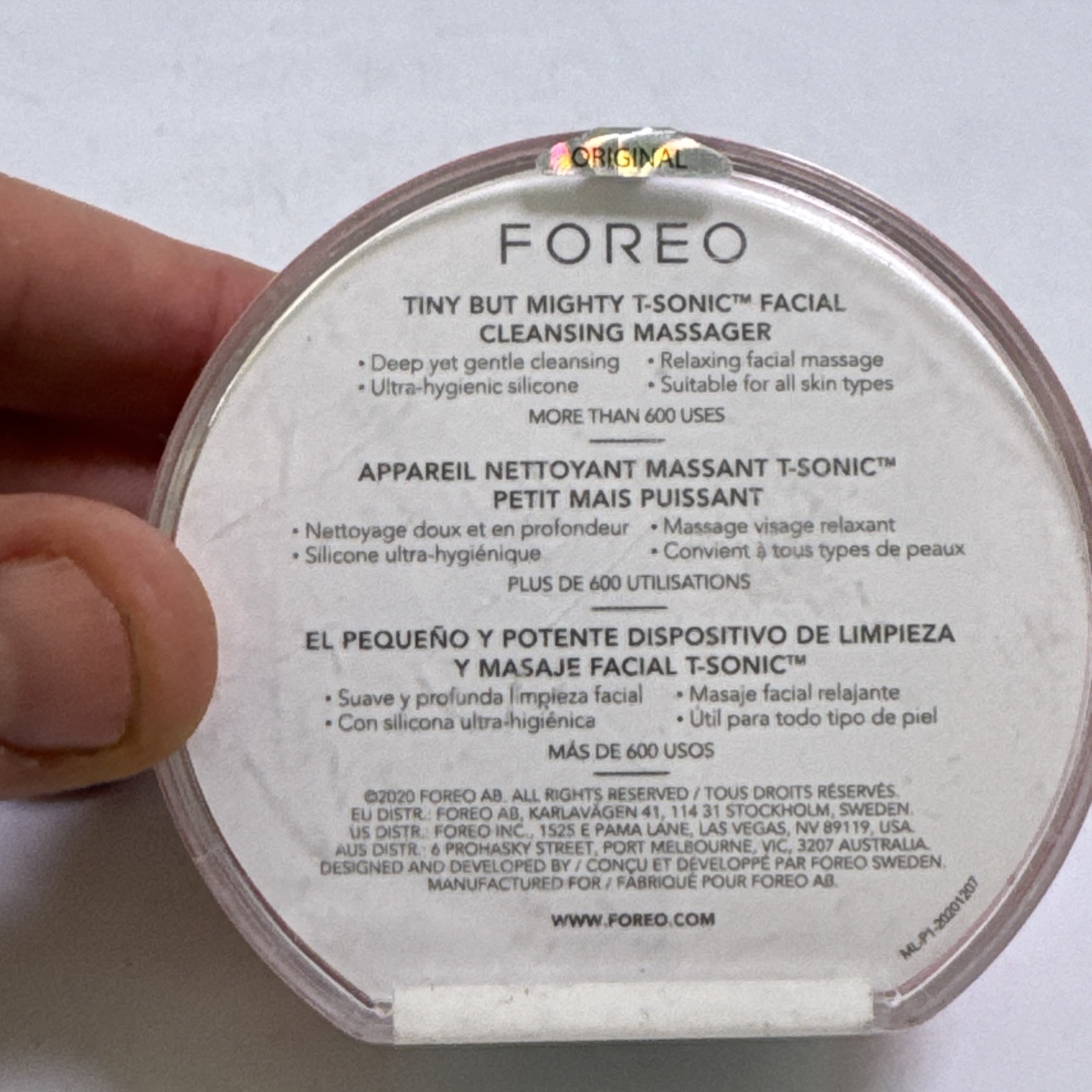 Foreo Sweden Luna Play Plus 2 Peach of Cake Facial Cleansing Massager New Sealed