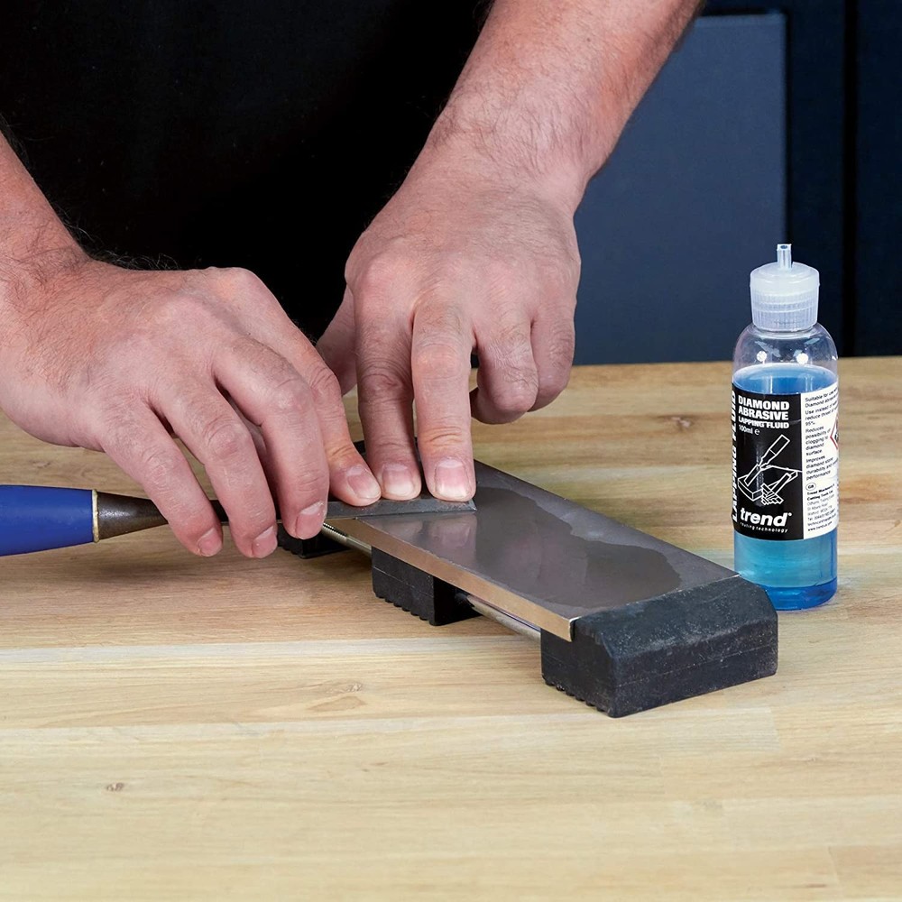 Diamond Abrasive Lapping Fluid, 3.4 fl oz, Blue, Professional Sharpening Flui...