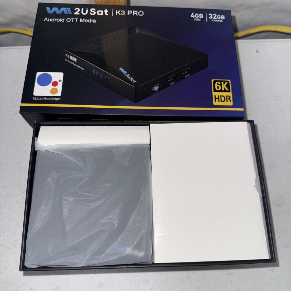 We2USat K3 PRO Android TV 6K (UNTESTED!)
