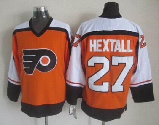 #27 Ron Hextall Jersey Retro Orange
