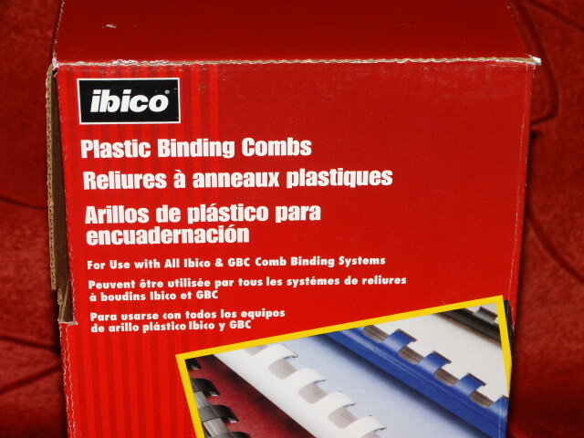 Ibico CombBind Binding Spines, 1" Spine, 200 Sheet Capacity, 48 Pieces
