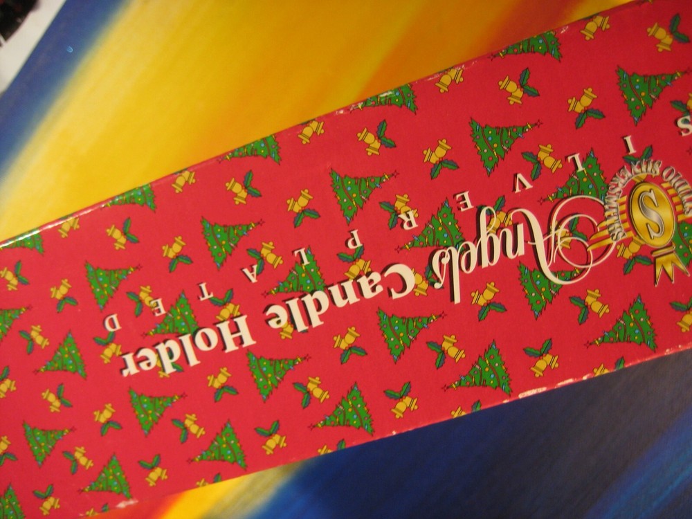 Angels Christmas Candle Holder Silverplated by Studio Silversmiths