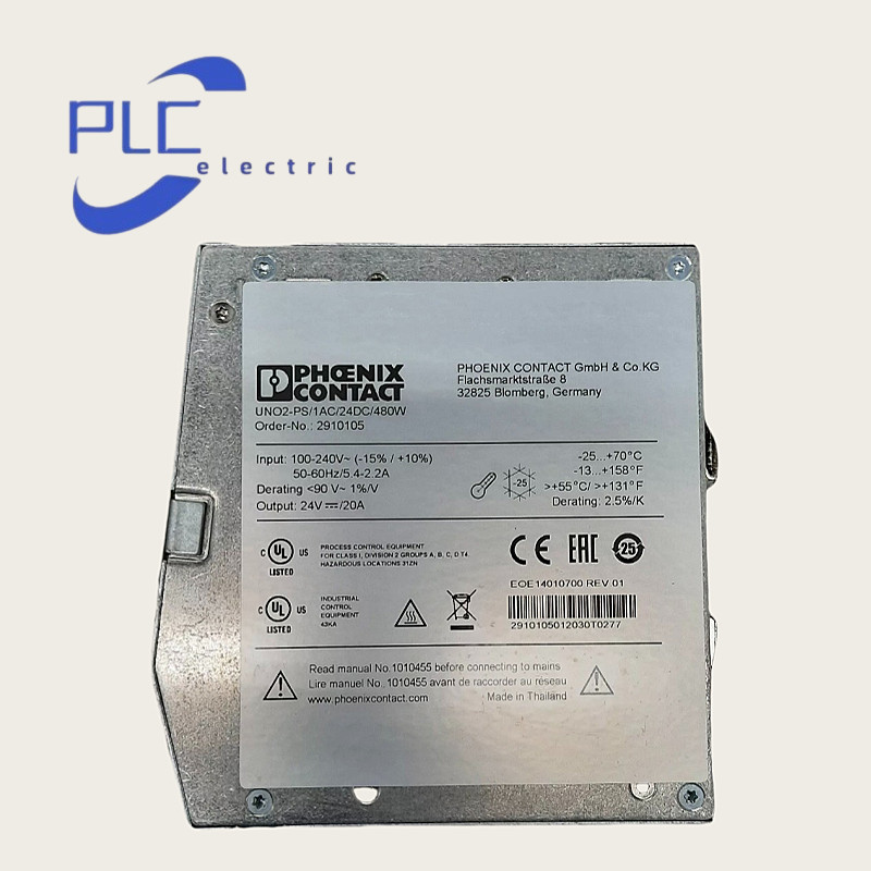 2910105 UNO2-PS/1AC/24DC/480W 1PCS NEW Phoenix Power Source 24V DC/20A Phase 1